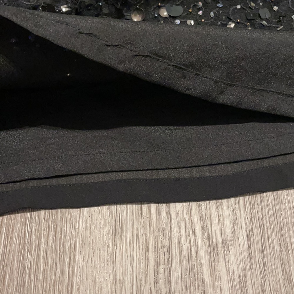 Black mini sequined shift dress - Picture 5 of 6